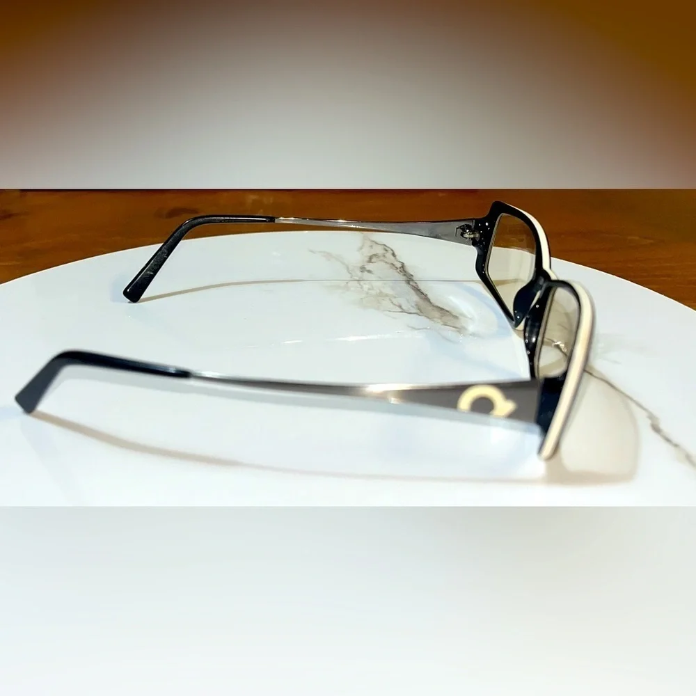 Salvatore Ferragamo Women’s Eyeglasses 2588 437 Silver White Black 52-16-135